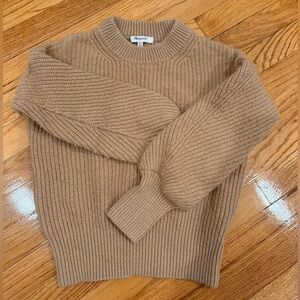 Madewell Tan Ribbed Knit Sweater Size XS